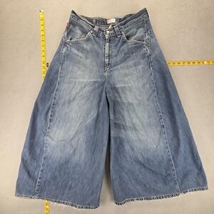 Vintage Levis Engineered Jeans Womens Baggy Wide Leg Gaucho Culotte Fits 28x22